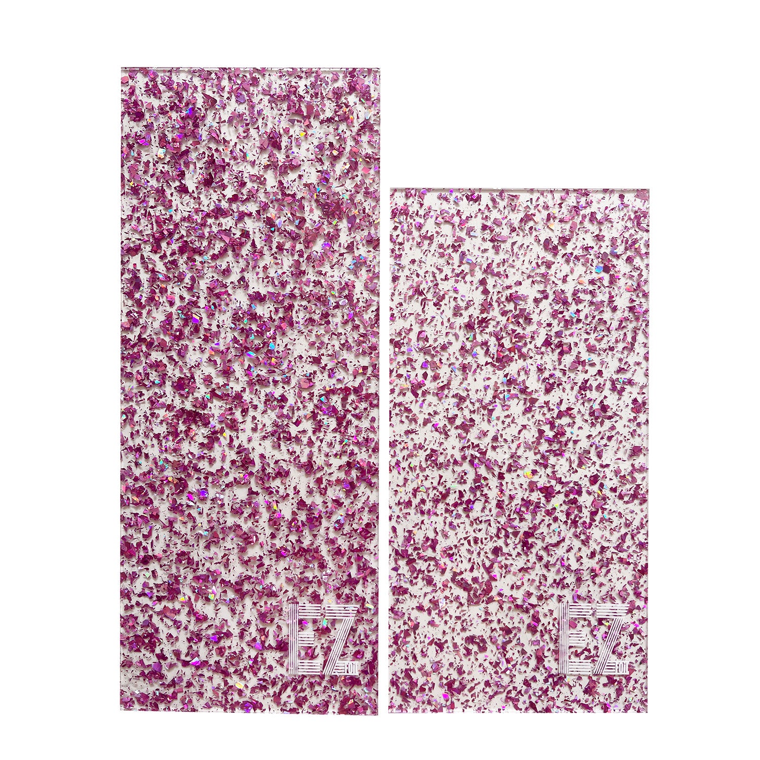 Acrylic glitter foil board - Pink