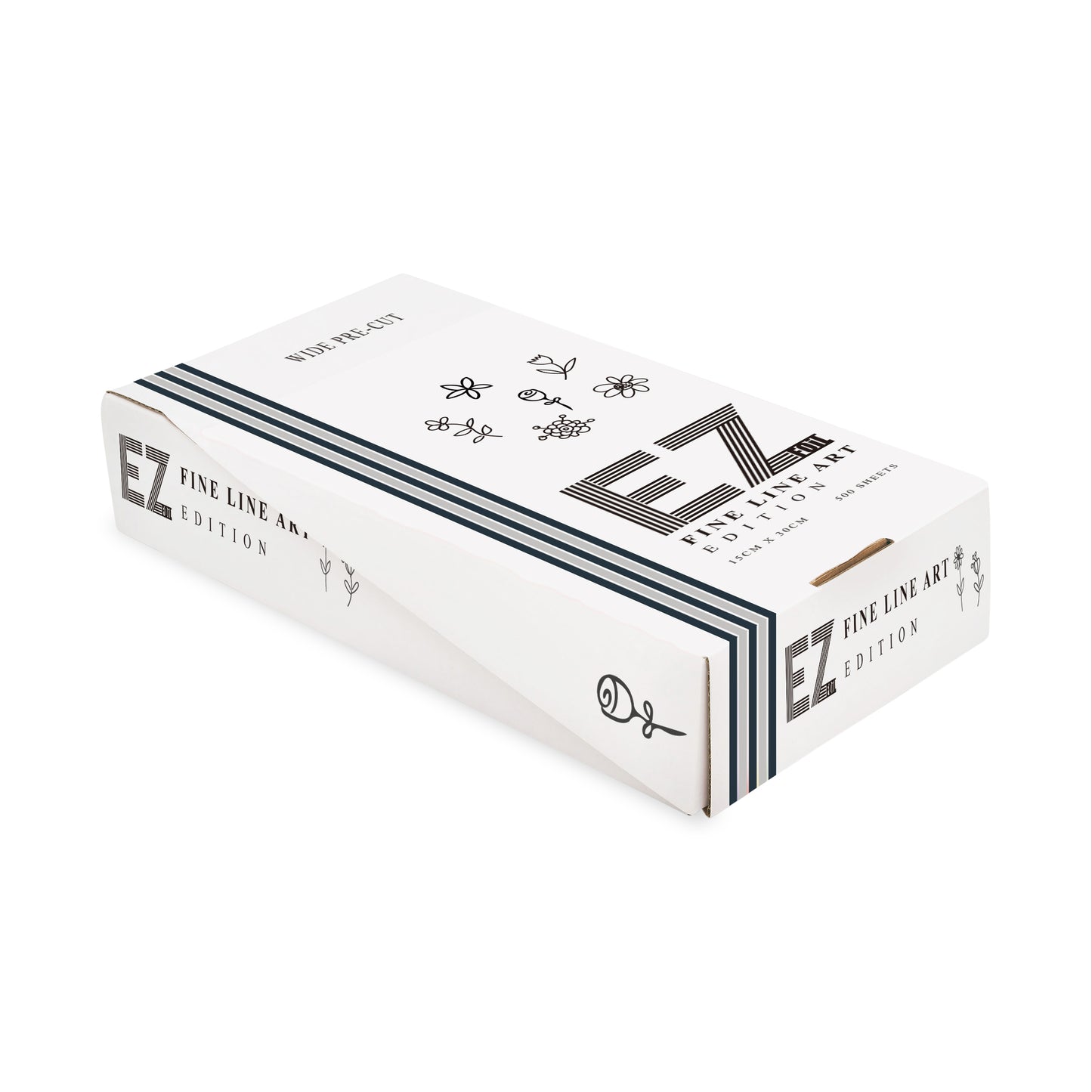 Fine Line Art Edition – Wide Flat Pack - (500 sheets - 15cm x 30cm)
