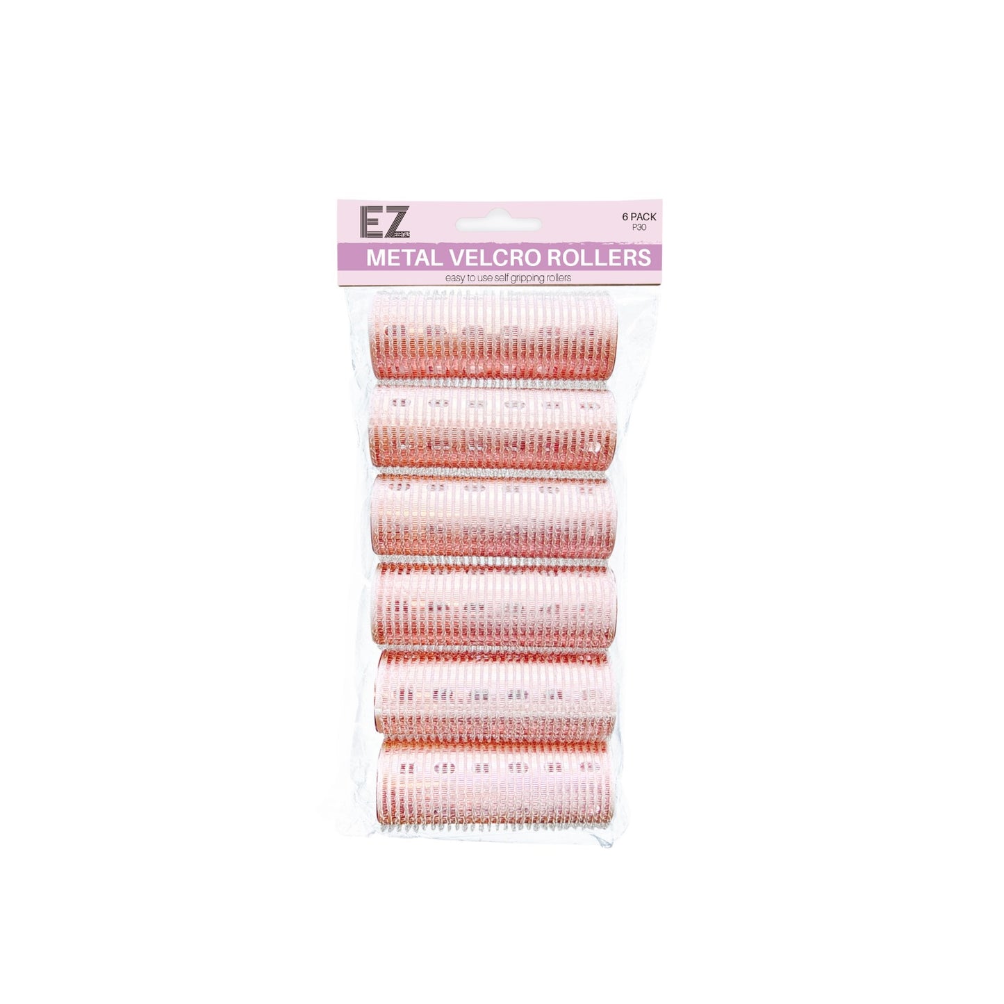 Metal Velcro Rollers 30mm 6 Pack