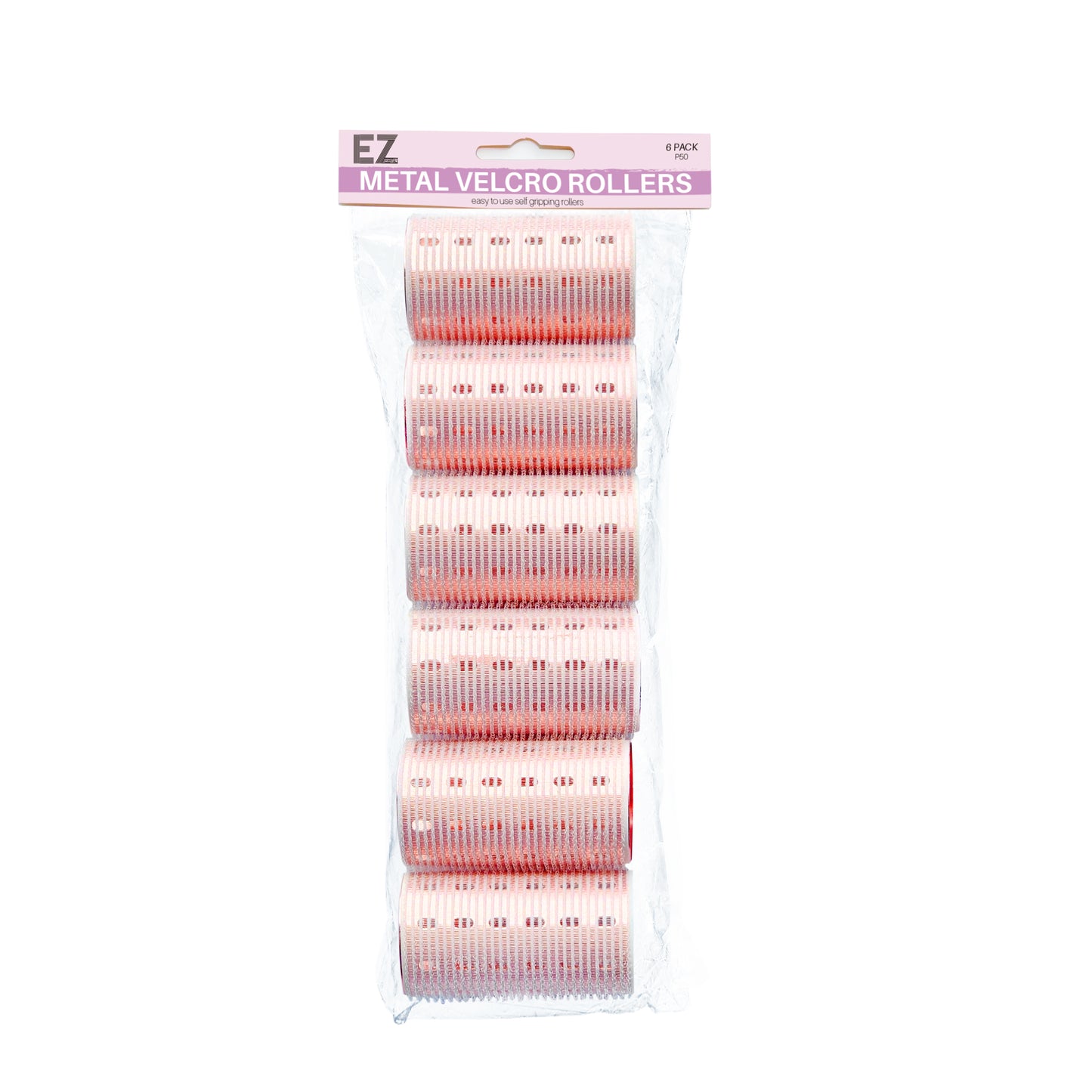 Metal Velcro Rollers 50mm 6 Pack