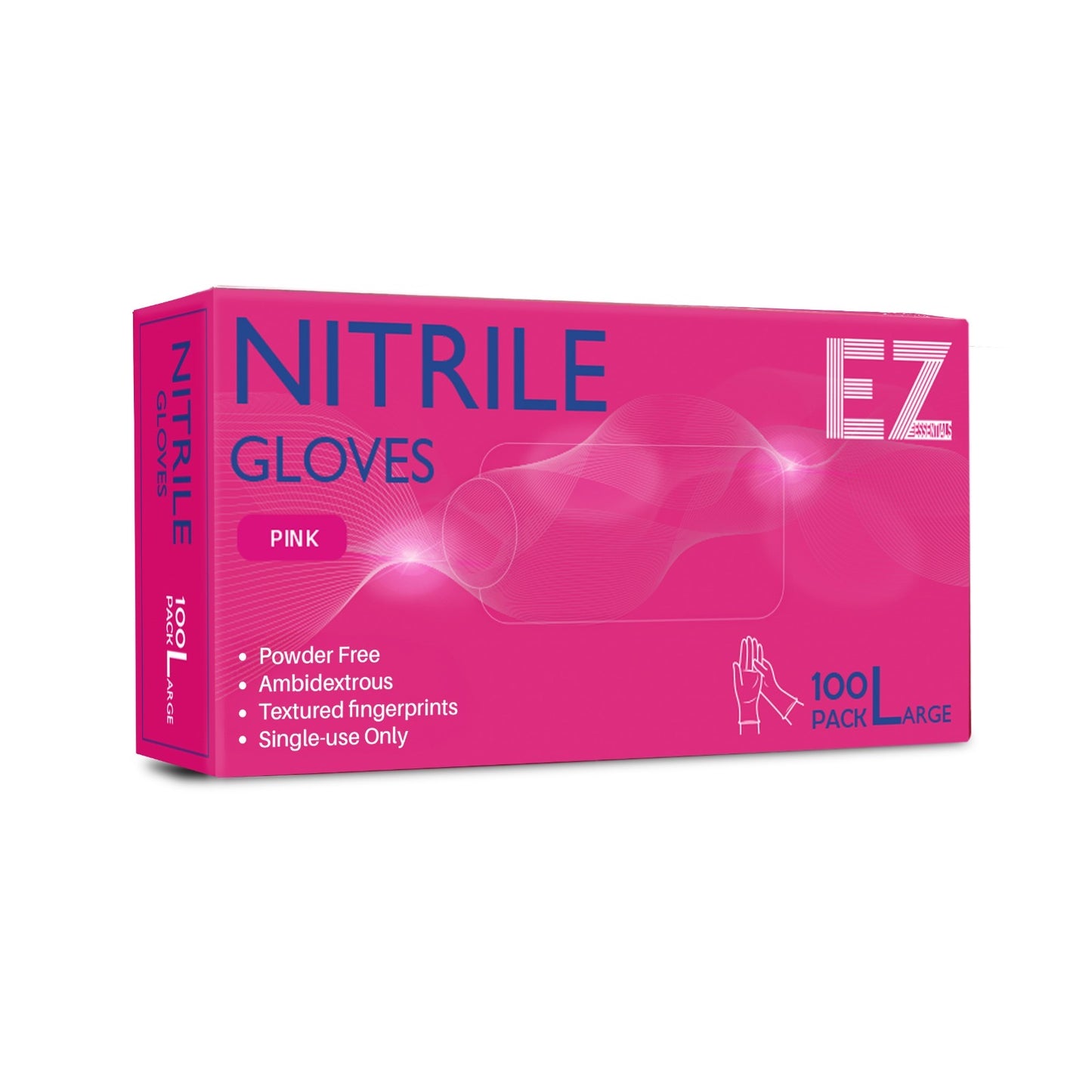 Premium Nitrile Gloves Pink Large 2