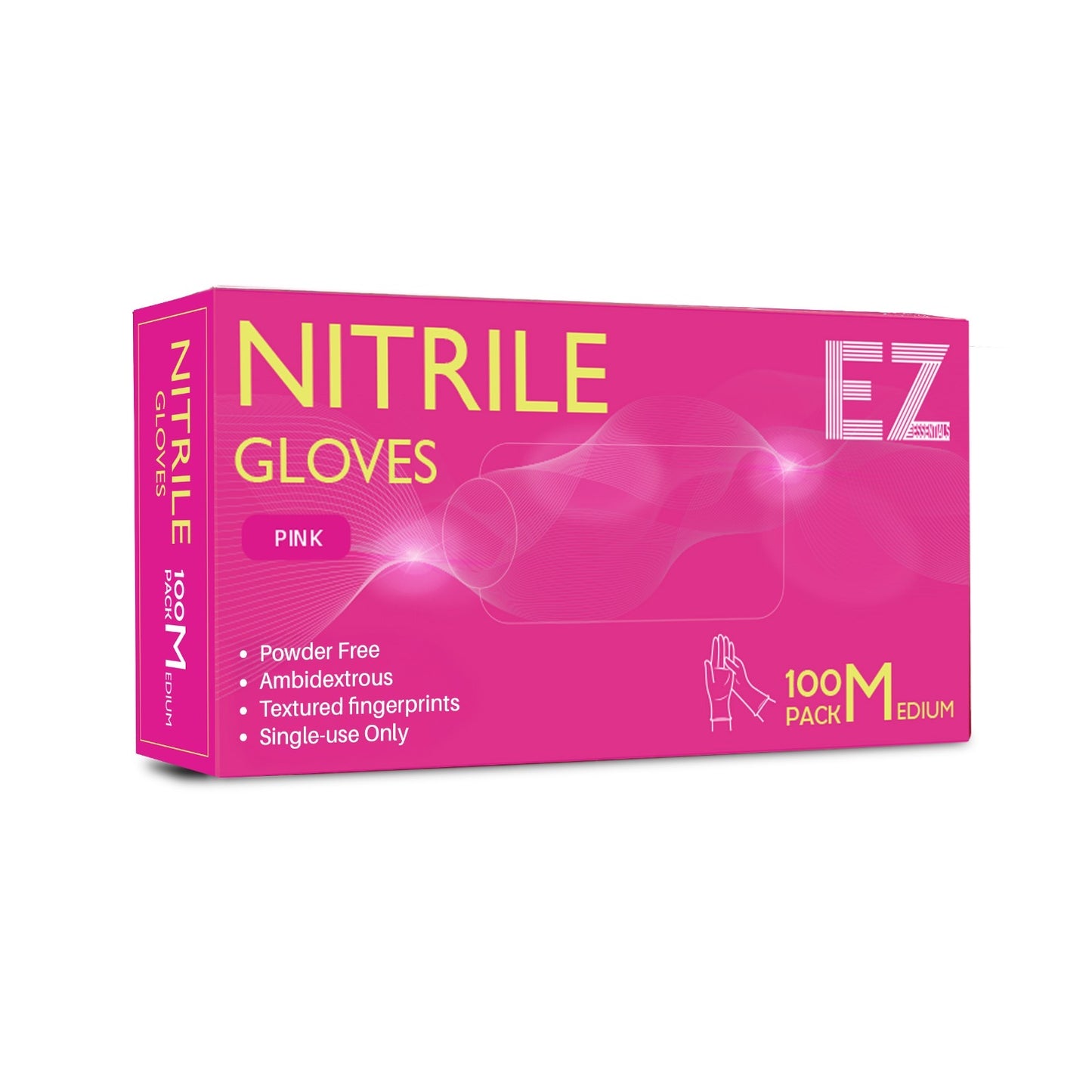 Premium Nitrile Gloves Pink Medium