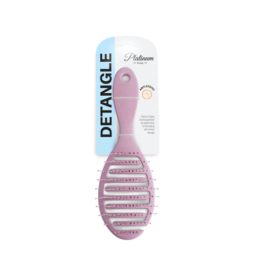 Wheat Fibre Detangle Brush - Pink