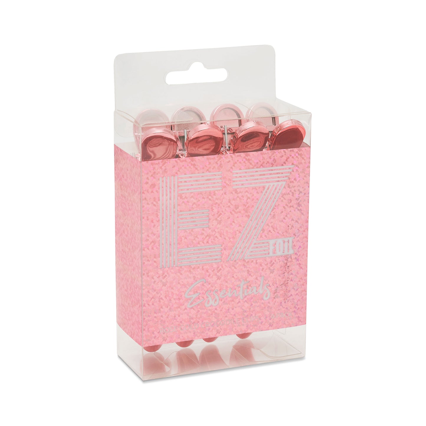 Rose Gold Crocodile Clip 4pk